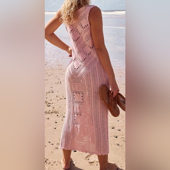 Free People Santorini Fauxchet Sweater Dress Size S - Picture 2 of 8